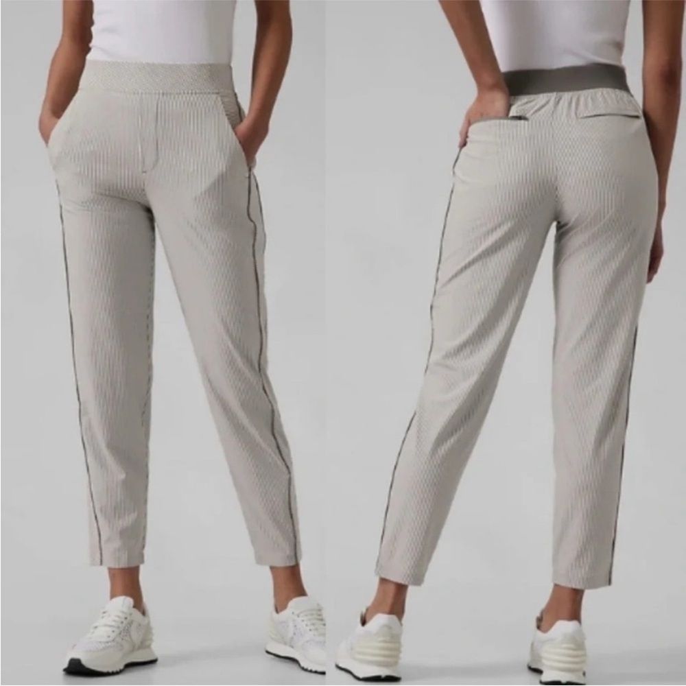 NWT Athleta Textured Brooklyn Ankle Pant 4
